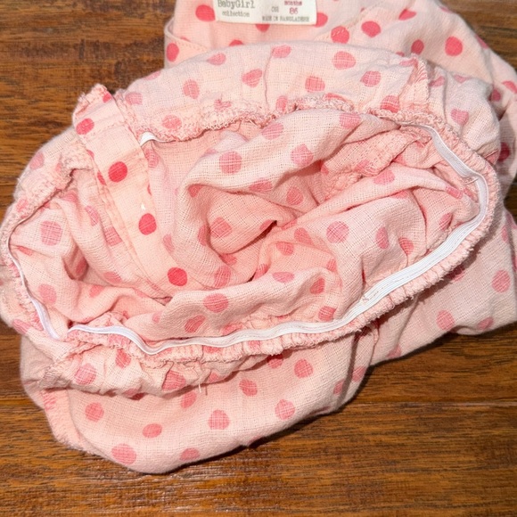 Zara Babygirl Shorts Jumper, 12-18M, Pink Polka dot - Picture 5 of 6